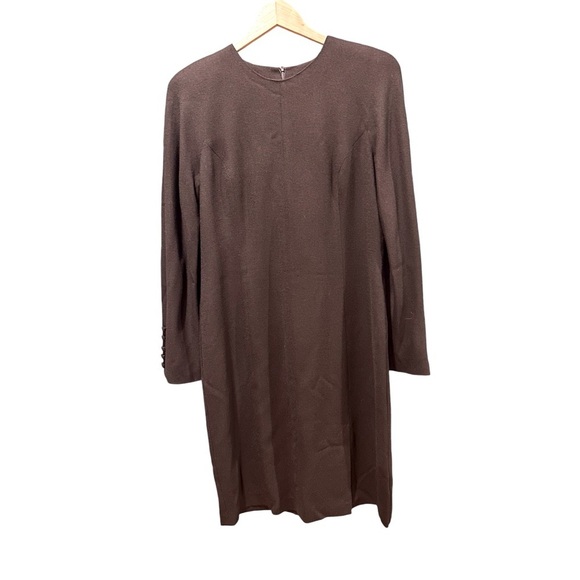 Sara Campbell Long Sleeve 100% Wool Dress. size 12 - Picture 3 of 8